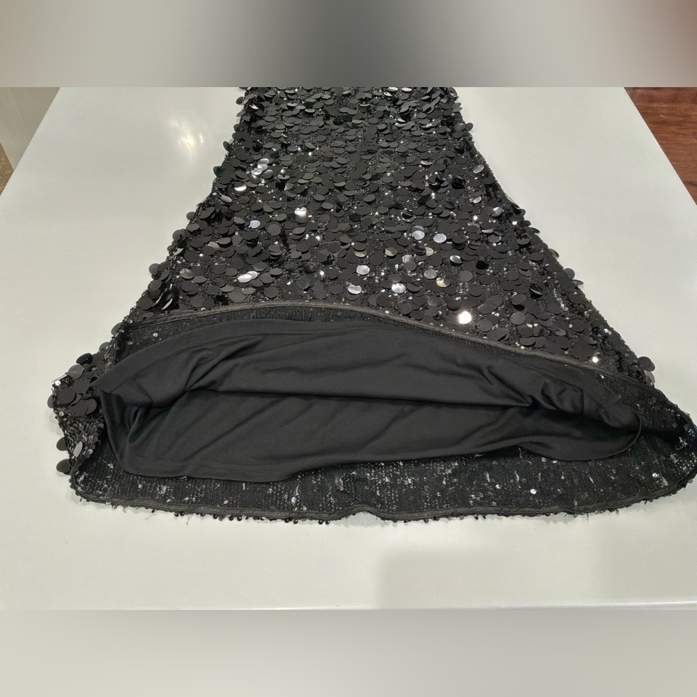 Lulus Black Sequin Maxi Dress Small Sleeveless Formal Evening Gown NWT - Picture 6 of 9